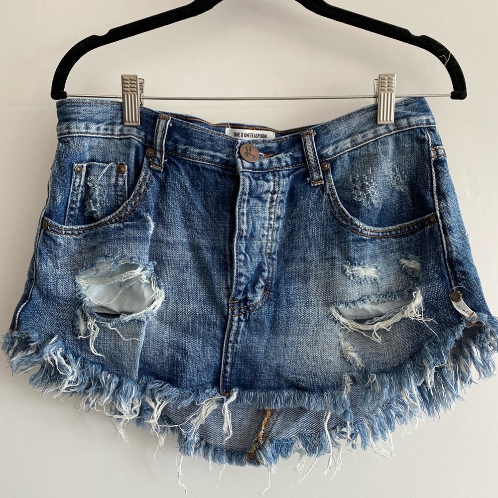 One Teaspoon denim skirt